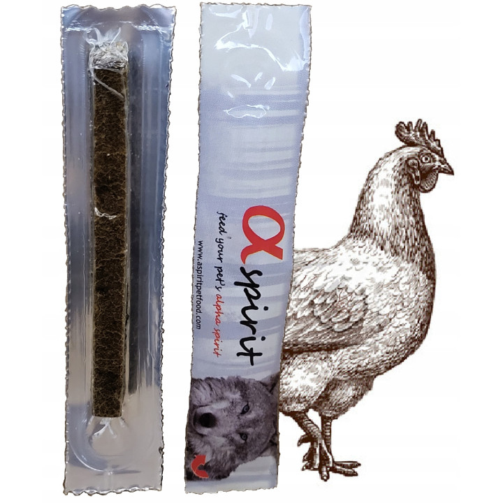 Smaczny Przysmak dla psa ALPHA SPIRIT Chicken Sticks KURCZAK Paluszek 10g