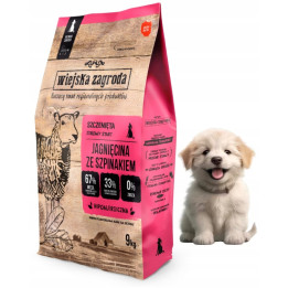 Wiejska Zagroda Sucha Karma JAGNIĘCINA SZPINAK małe rasy szczeniak S 9kg