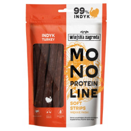 Wiejska Zagroda Monoproteinowe miękkie Przysmaki dla psa Paski INDYK 100 g