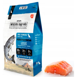 Wiejska Zagroda sucha karma MONOBIAŁKOWA małe i średnie rasy ŁOSOŚ 6kg S/M