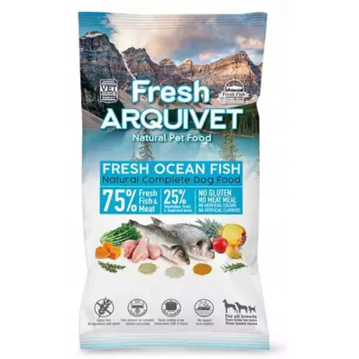 PRÓBKA Półwilgotna karma dla Psa ARQUIVET Fresh OCEAN FISH ryba 100g