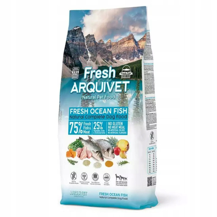 Półwilgotna karma dla Psa ARQUIVET Fresh OCEAN FISH ryba oceaniczna 2,5 kg