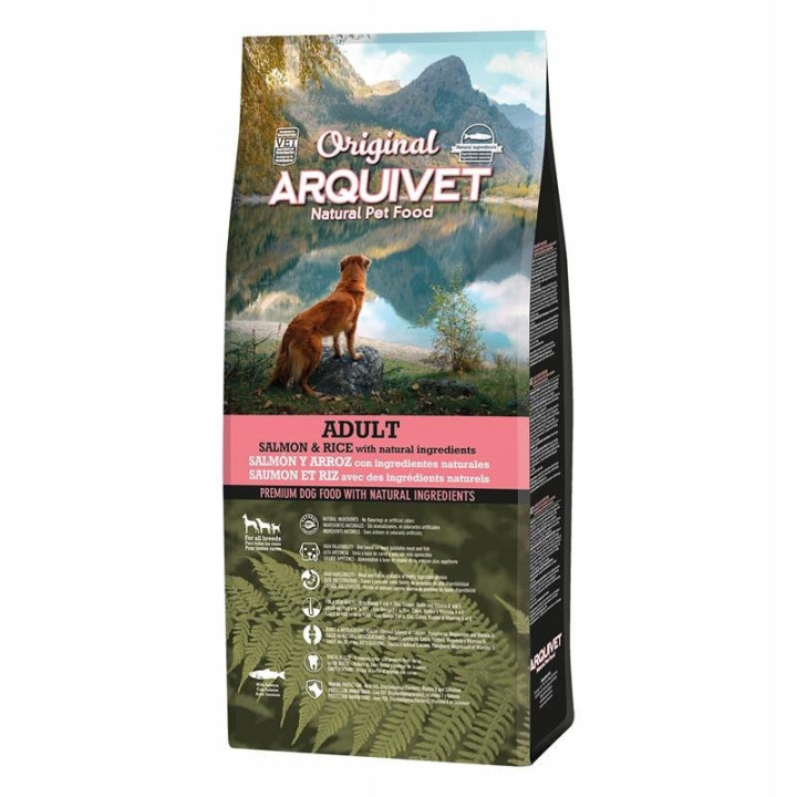 ARQUIVET Original Adult sucha karma dla psa ŁOSOŚ z RYŻEM 12 kg + PRZYSMAK