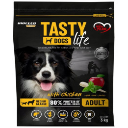 Karma sucha średnie duże rasy psa BIOFEED TASTY DOGS LIFE z KURCZAKIEM 3KG