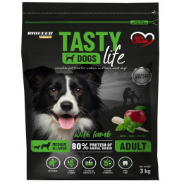 Karma sucha średnie duże rasy psa BIOFEED TASTY DOGS LIFE z JAGNIĘCINĄ 3kg