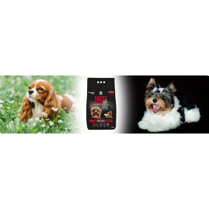 Sucha karma dla psa psów ras mini i małych TASTY DOGS LIFE z WOŁOWINĄ 8kg