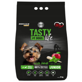 Sucha karma dla szczeniąt małych ras TASTY DOGS LIFE JUNIOR JAGNIĘCINA 8kg