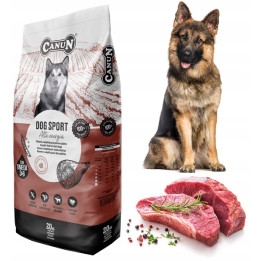 CANUN DOG SPORT sucha karma dla energicznych sportowych psów WOŁOWINA 20kg