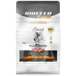 EUPHORIA FRESH MEAT Karma dla psów mini małych WIEPRZOWINA z GĘSIĄ XS/S 8kg