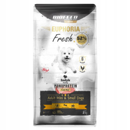 EUPHORIA FRESH MEAT Karma sucha dla psa mini małe rasy MONO INDYK XS/S 2kg