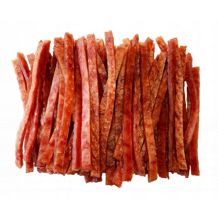 HAPPY SNACKY Przysmak dla psa SMACZNE Miękkie PASKI z KACZKI 500G HSC-50