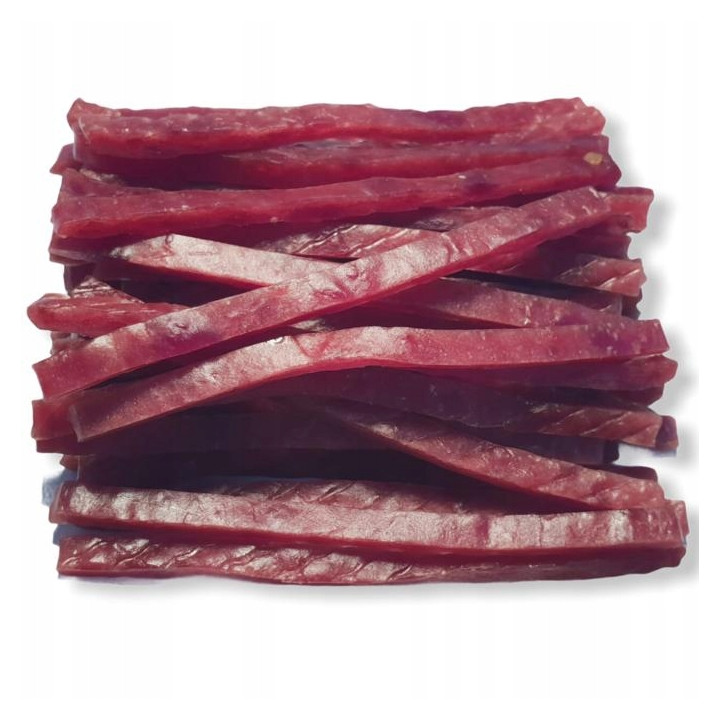 HAPPY SNACKY Przysmak dla psa SMACZNE Miękkie PASKI z KACZKI 500G HSC-50