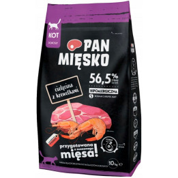 Sucha karma dla kota Pan Mięsko CIELĘCINA z KREWETKAMI hipoalergiczna 10 kg