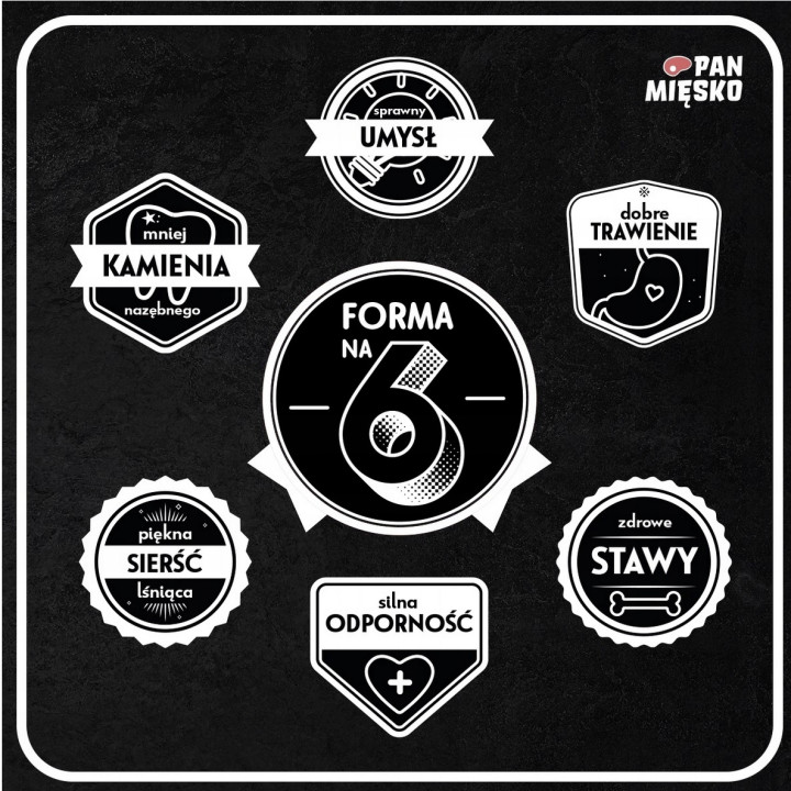 Pan Mięsko Karma dla psa z Ziołami Wołowina z Tuńczykiem chrupki S 20kg