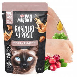 PAN MIĘSKO Kawałki w sosie MIX SMAKÓW karma dla kota mokra 12 x 85g