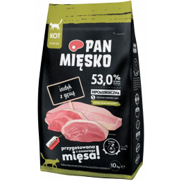 Sucha karma dla kota Pan Mięsko Indyk z Gęsią HIPOALERGICZNA 10 kg S