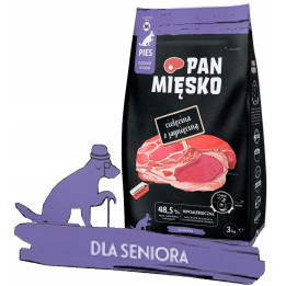 Pan Mięsko SENIOR Sucha Karma LEKKOSTRAWNA Cielęcina z Jagnięciną M 3kg