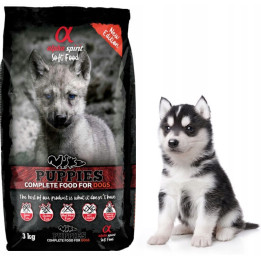 Karma półmiękka dla szczeniąt ALPHA SPIRIT Puppies 3kg INDYK KACZKA RYBY