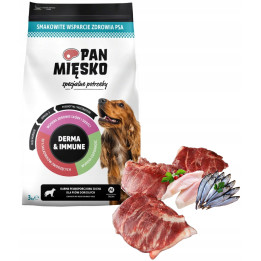 Karma sucha dla psa PAN MIĘSKO Derma & Immune WIEPRZOWINA RYBY M 3kg
