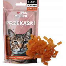 Pan Mięsko Smaczne Miekkie SMACZKI Przysmaki dla kota PRZEKĄSKI KURCZAK 50g