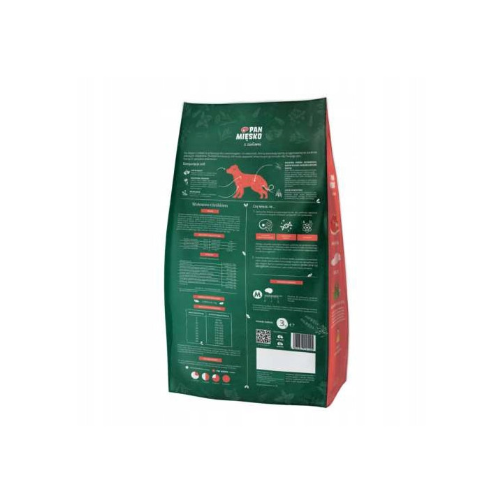 Pan Mięsko Karma sucha hipoalergiczna z Ziołami Wołowina z królikiem M 3kg