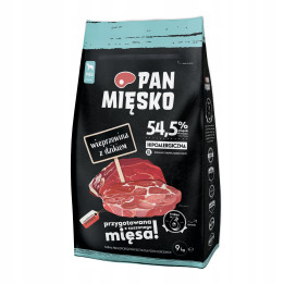 Pan Mięsko Karma sucha HIPOALERGICZNA dla psa Wieprzowina z Dzikiem 9 kg XL