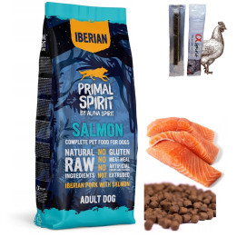 Sucha karma dla psa PRIMAL SPIRIT Iberian SALMON wieprzowina łosoś 12kg