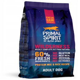 PRIMAL SPIRIT Sucha MIĘKKA karma dla psa WILDERNESS wieprzowina RYBY 1 kg