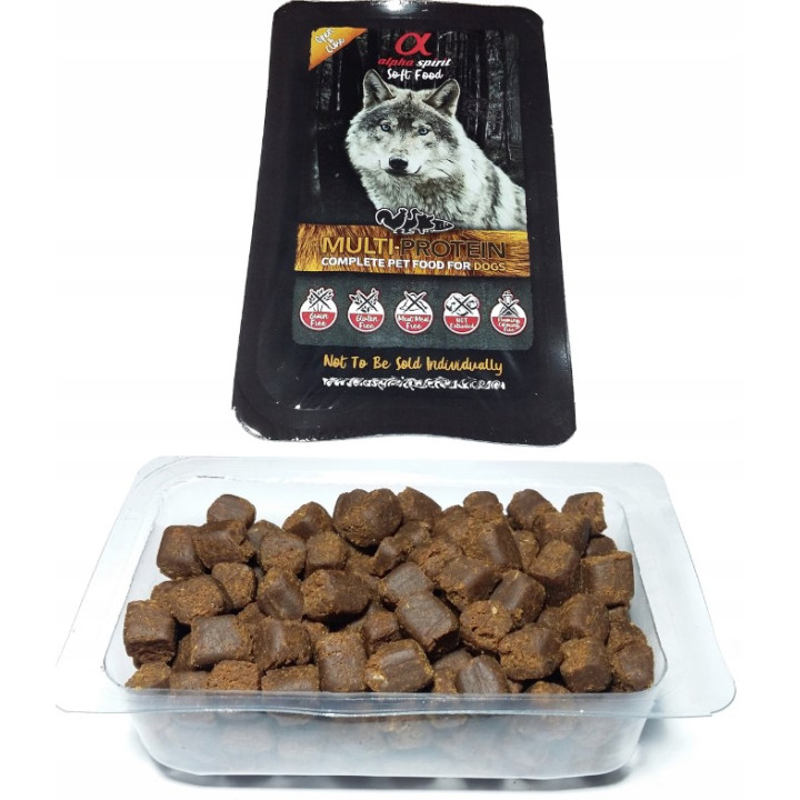 Alpha Spirit MULTIPROTEIN pełnoporcjowa sucha karma półmiękka 10x200g - 2kg