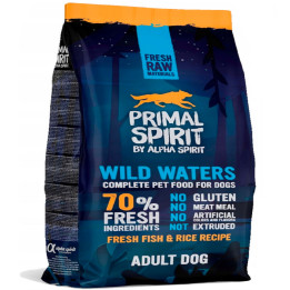 Primal Spirit WILD WATERS 1kg 70% świeże ryby dynia gruszka BEZGLUTENOWA