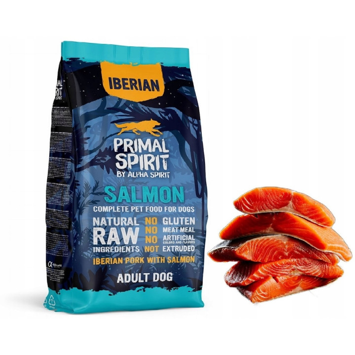 Sucha karma PRIMAL SPIRIT Iberian SALMON wieprzowina iberyjska ŁOSOŚ 1 kg