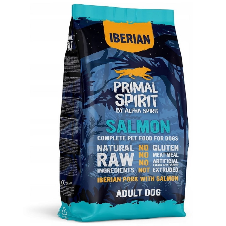 Sucha karma PRIMAL SPIRIT Iberian SALMON wieprzowina iberyjska ŁOSOŚ 1 kg