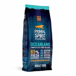 PRIMAL SPIRIT Sucha MIĘKKA karma OCEANLAND 12 kg ryba dla psów z alergią