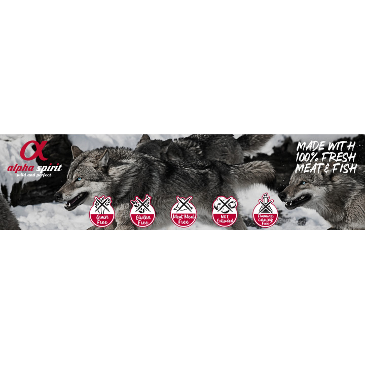 Sucha karma dla psa HIPOALERGICZNA Alpha Spirit Multiprotein 12kg