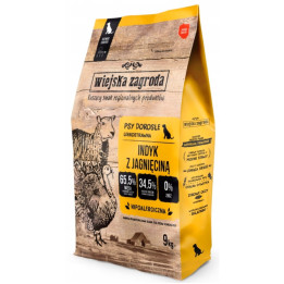 Sucha karma dla psa Wiejska Zagroda INDYK z JAGNIĘCINĄ średnie rasy M 9 kg