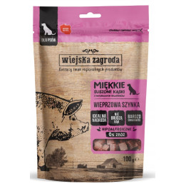 Wiejska Zagroda Przysmak dla psa MIĘSNE Miękkie kąski WIEPRZOWA SZYNKA 100g