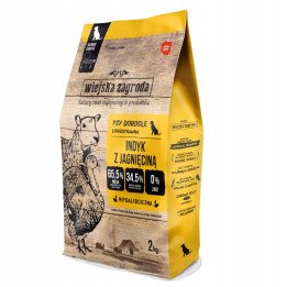 Sucha karma dla psów Wiejska Zagroda INDYK z JAGNIĘCINĄ Średnie rasy M 2 kg